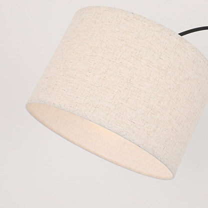 Marble Base and Shaded Adjustable Arc Floor Lamp