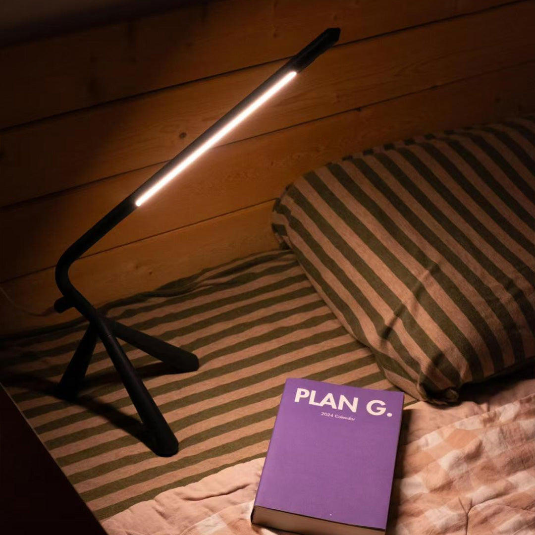 Three Legged Table Lamp LED Eye-Care Rotatable Unique Accent Lamp
