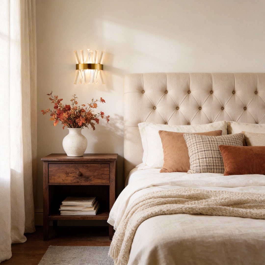 Contemporary Crystal Wall Sconces Nordic Style Creative Luxury Light