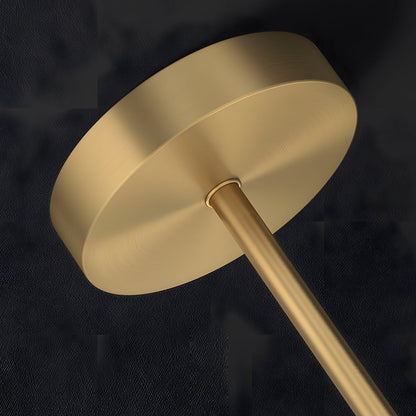 Linear Table Light Copper LED Adjustable Angle Lamp
