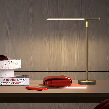 Linear Table Light Copper LED Adjustable Angle Lamp