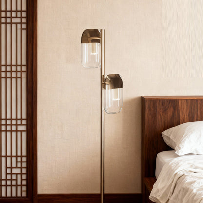 Crystal Lamp Floor Minimalist Modern Metal Aluminum Lamp