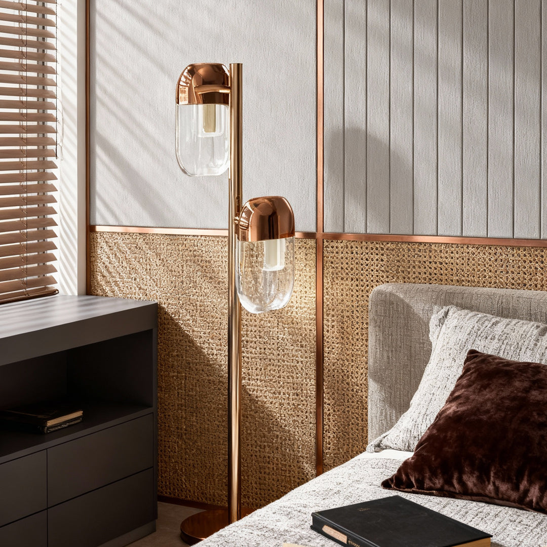 Crystal Lamp Floor Minimalist Modern Metal Aluminum Lamp