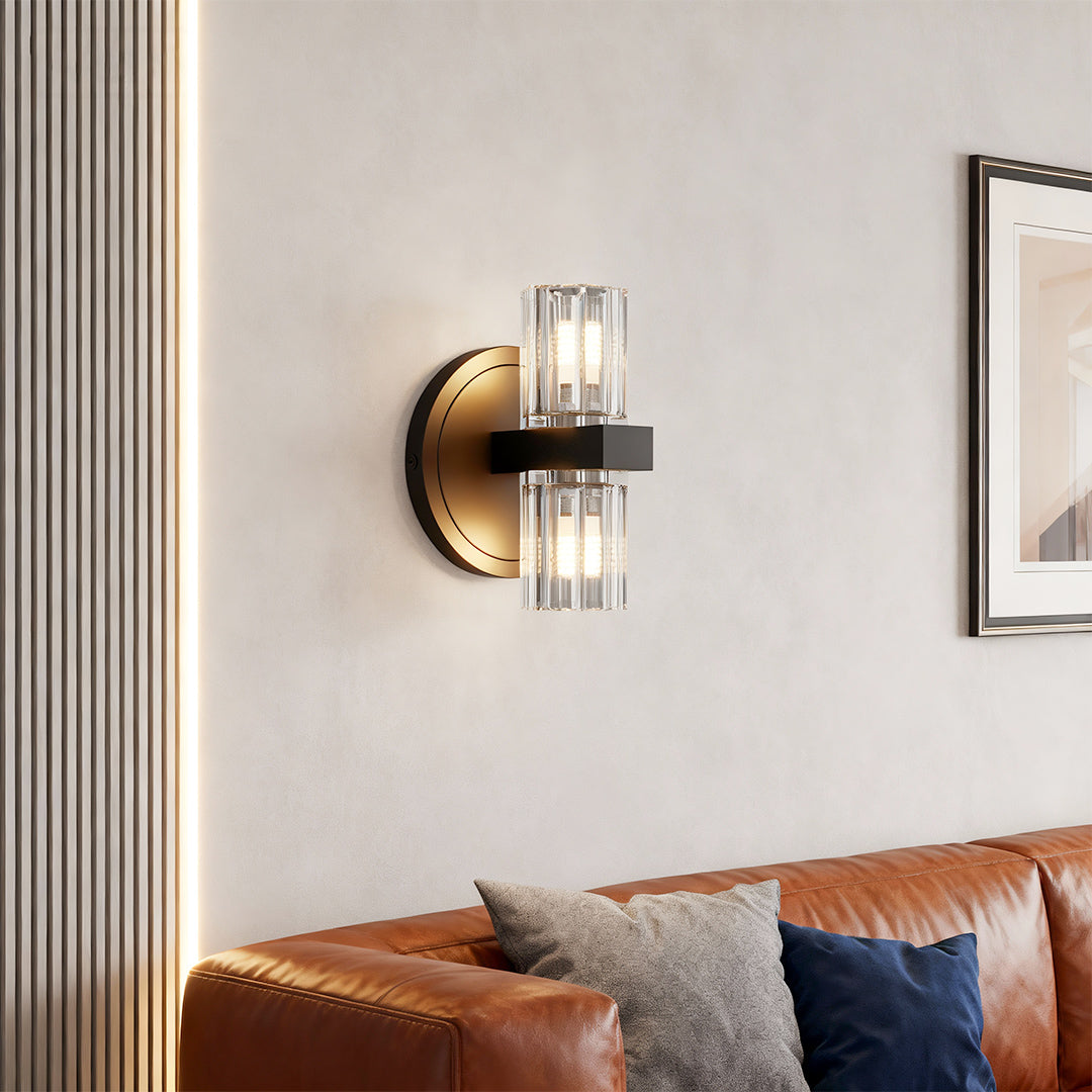 Crystal Wall Light Modern Luxury Metal Copper Lamp