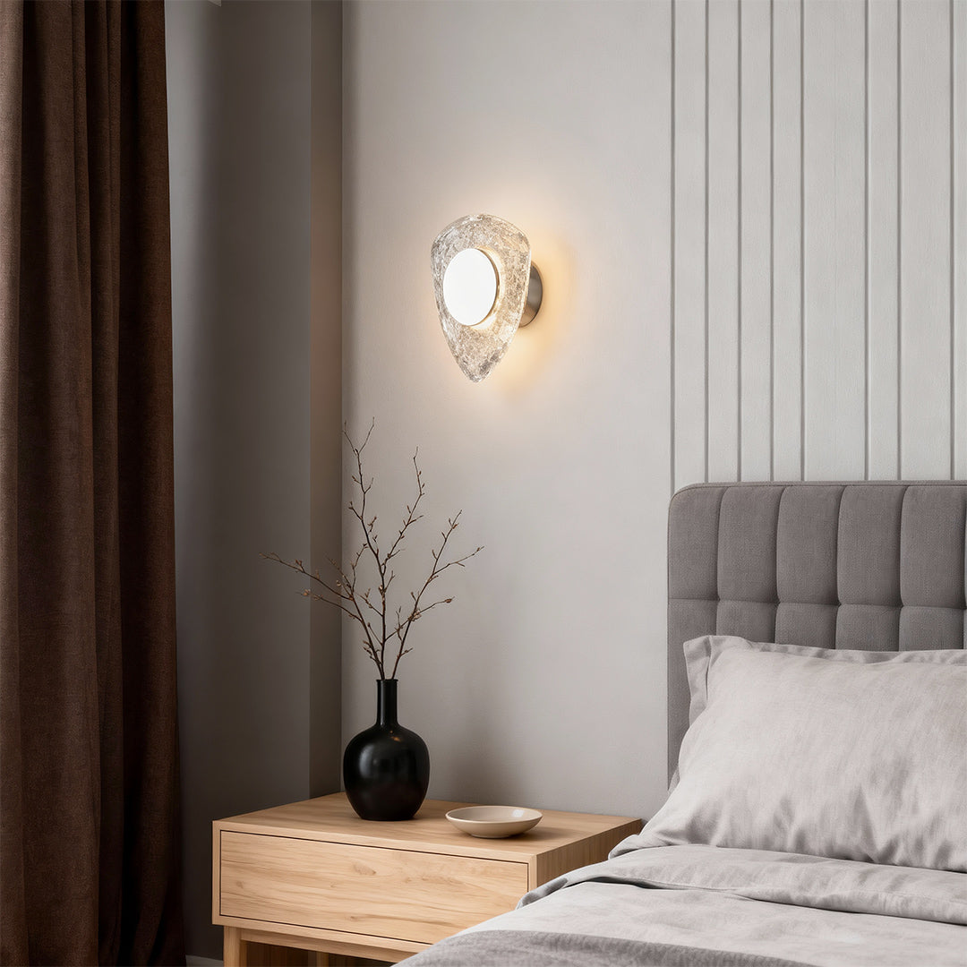 Crystal Wall Sconce Light Fixture Luxury Modern Minimalist Lamp
