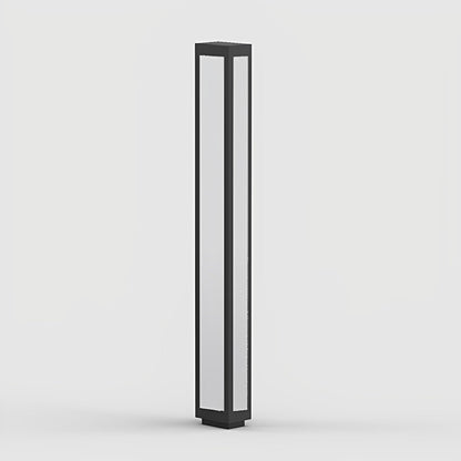Modern Column Light - Industrial Aluminum and PC Pillar in 31, 59, 79 or 98 Inch Heights, Solar or Hardwired, for Courtyard Pathways
