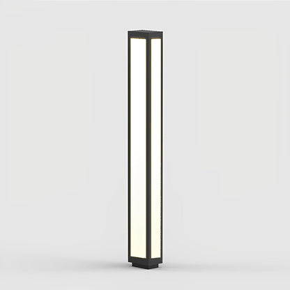 Modern Column Light - Industrial Aluminum and PC Pillar in 31, 59, 79 or 98 Inch Heights, Solar or Hardwired, for Courtyard Pathways