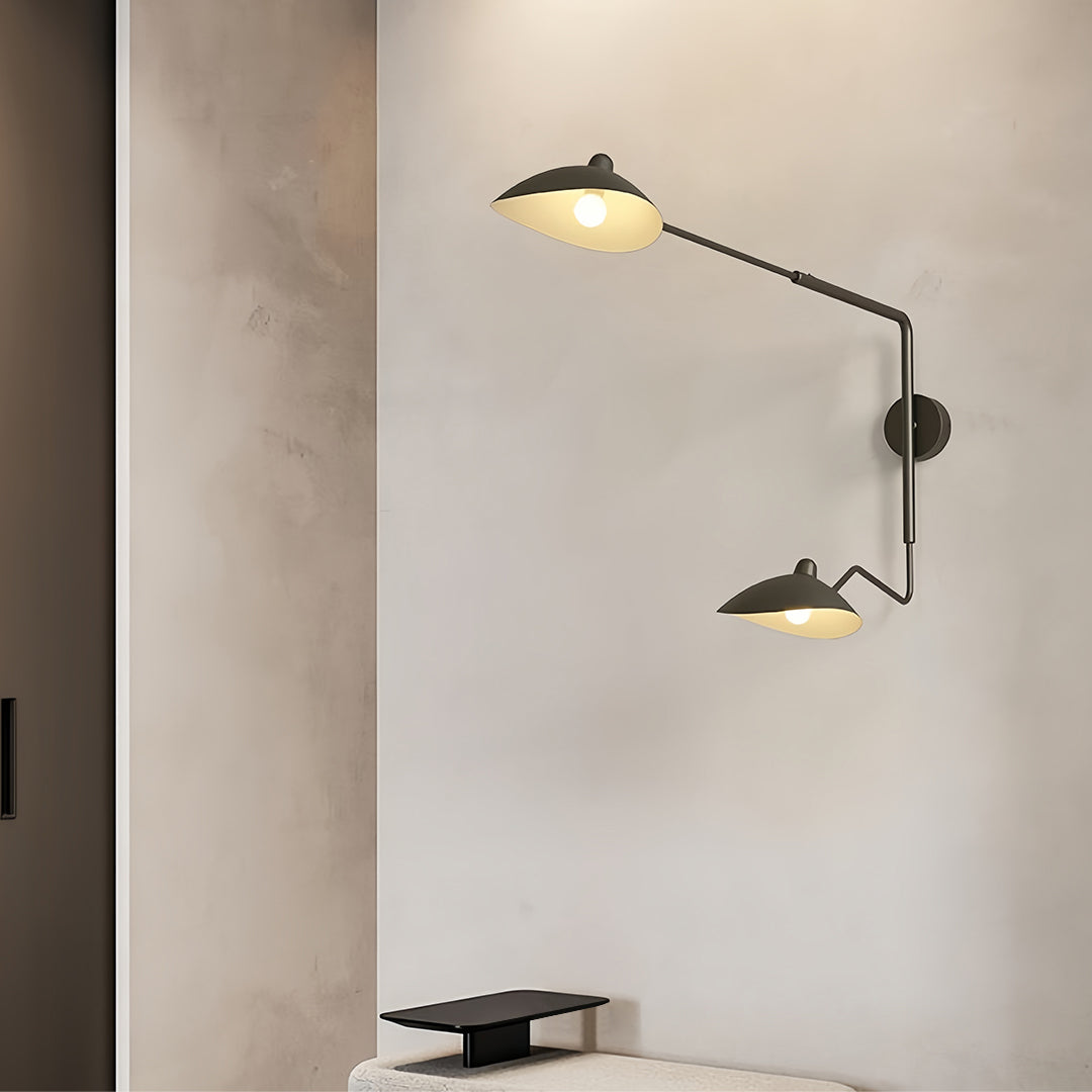 Swing Arm Wall Light Contemporary Industrial Full Spectrum Lamp