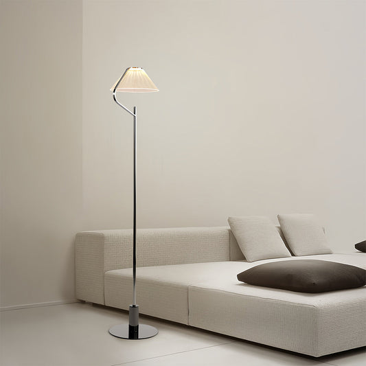 Floor Metal Lamp Elegant Chrome Acrylic Luxury LED Standing Lamp