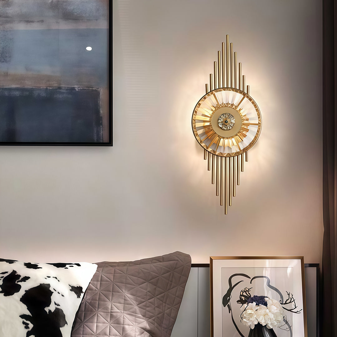 Crystal Light Wall Modern Luxury Stainless Steel Lamp