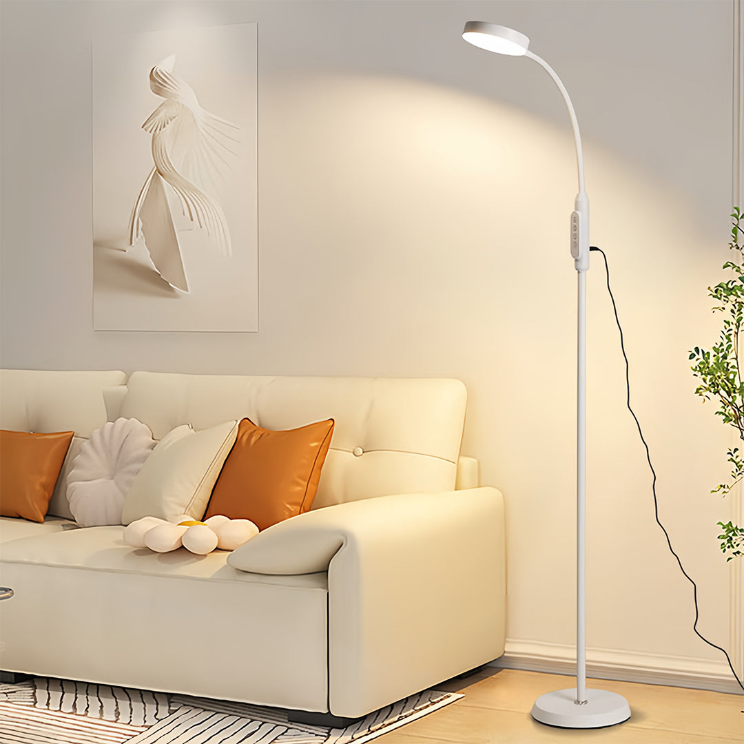 LED Reading Floor Lamp Minimalist Task Light Eye-Caring Standing Lamp