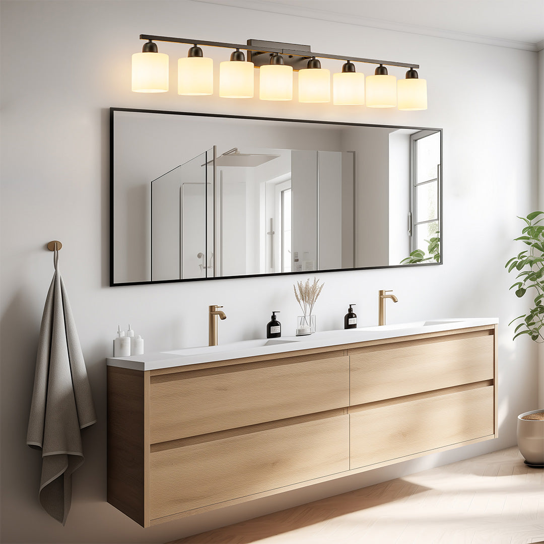 Modern Bathroom Vanity Lights Minimalist Glass Mirror Light