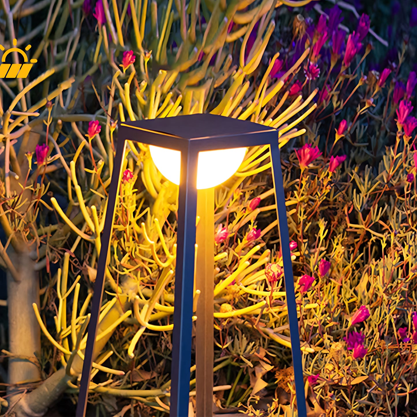 Metal Frame Outdoor Floor lantern Waterproof Garden Lighting