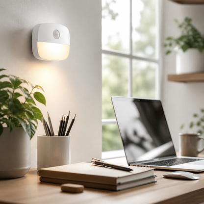 Night Light - Motion Sensor LED in Warm or Cold White with a Soft Glare-Free Glow for a Nursery, Hallway or Bedside Cabinet