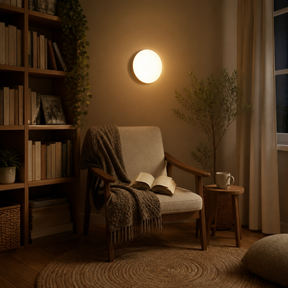 Motion Sensor Rechargeable Night Light - Cord-Free Fitting in Warm White, Plain White or Cold White for Nursery and Hallway Use
