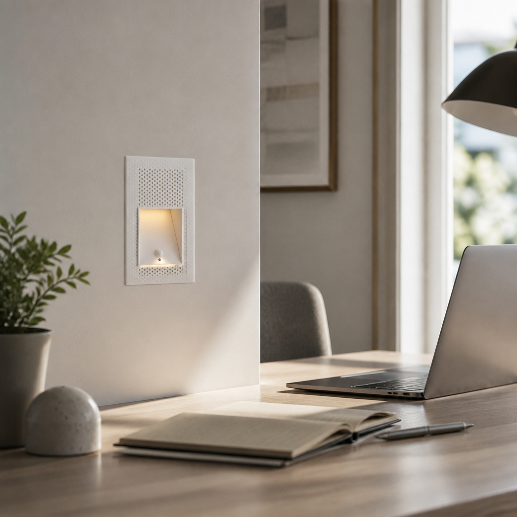 Motion Sensor Recessed Wall Lamp - 3W White Bodied Fitting in 160x80mm or 115x90mm with 3000K, 4000K or 6000K Light Temperatures