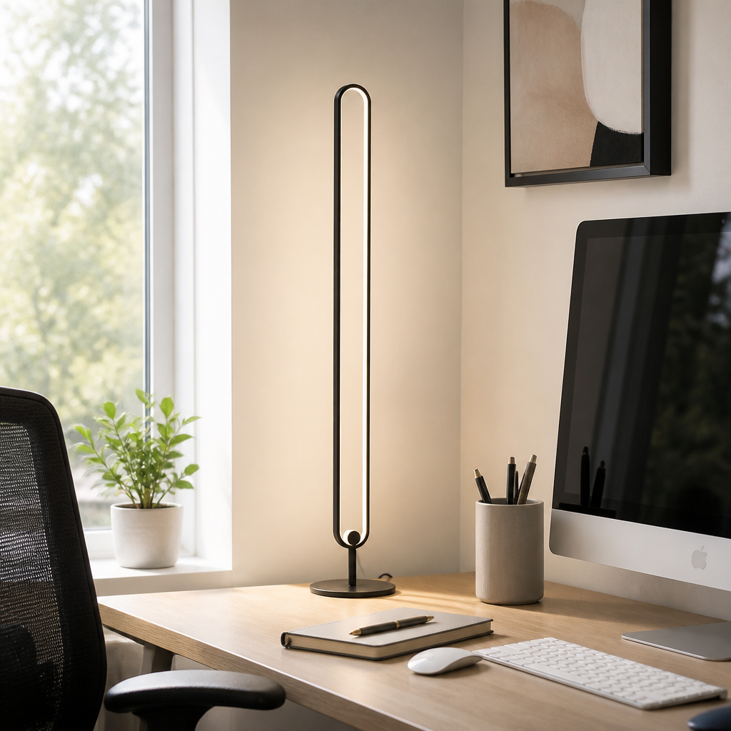 Nordic Aluminium Floor Lamp - Three Shade Designs with Warm, Neutral or White LED and Remote Dimming for Sofa Side and Reading Corner