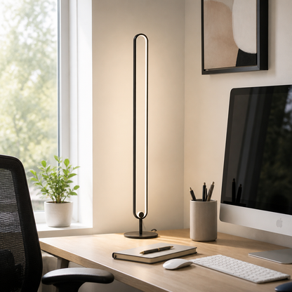 Nordic Aluminium Floor Lamp - Three Shade Designs with Warm, Neutral or White LED and Remote Dimming for Sofa Side and Reading Corner