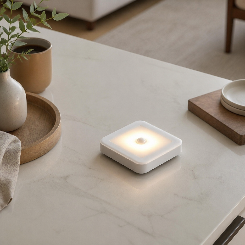 Wireless Motion Sensor LED Nightlight Wall Lamp - Dry Cell Powered ABS Unit in White or Warm White, Sold in Packs of 1, 3 or 6 for Closets