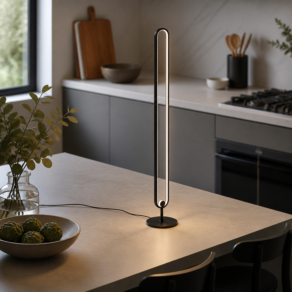 Nordic Aluminium Floor Lamp - Three Shade Designs with Warm, Neutral or White LED and Remote Dimming for Sofa Side and Reading Corner