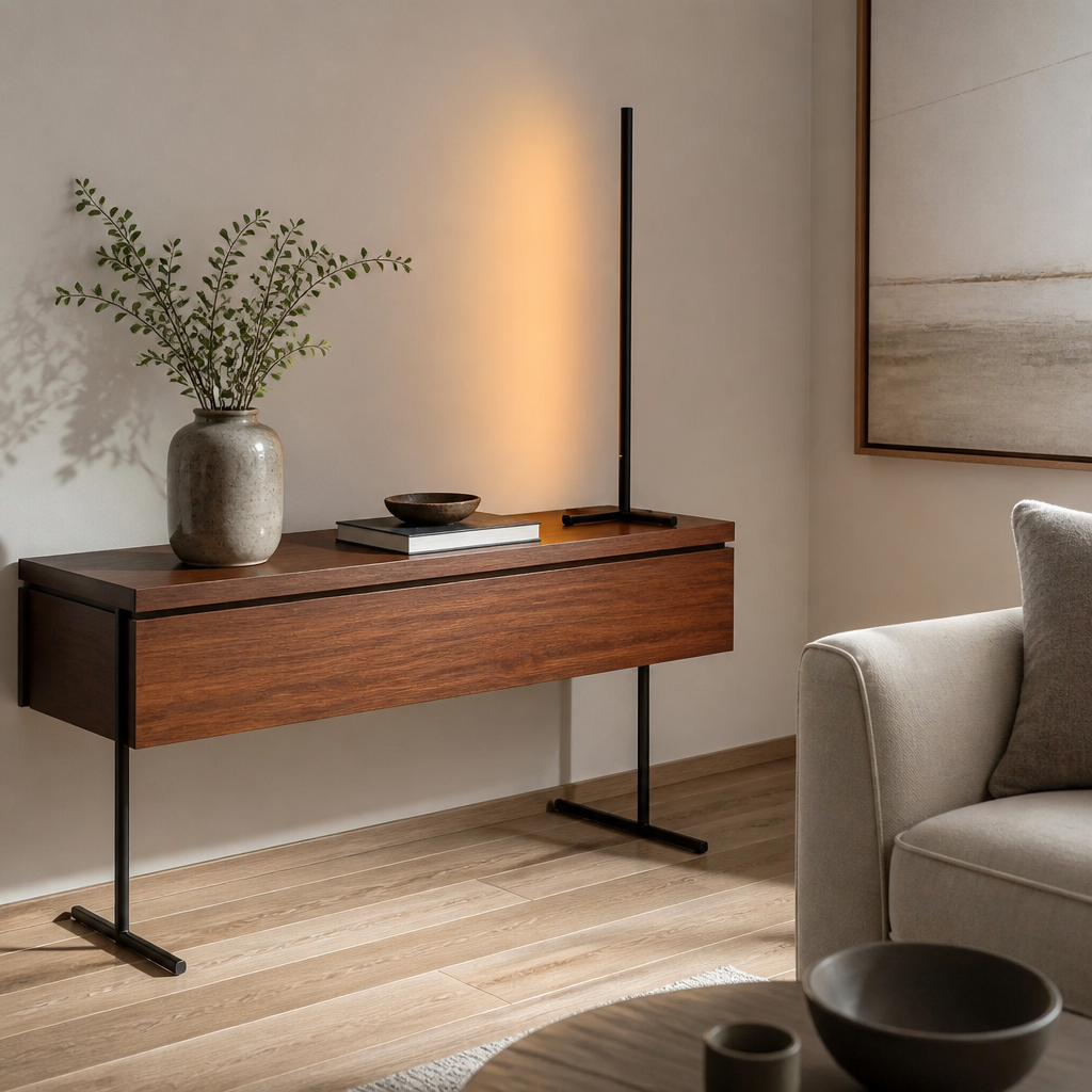 RGB Smart Floor Lamp - Black 40cm or 155cm Colour Changing LED Standing Light with App and Remote Scenes, Timers and Smooth Dimming