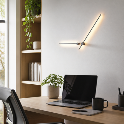 Nordic Minimalist Wall Lamp - 55cm 7W or 100cm 14W Linear LED Sconce in Warm or Cool White for Hallway, Headboard and Stairs