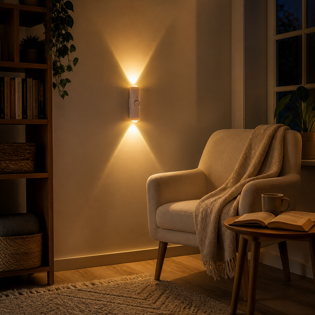Motion Sensor RGB Night Light - Rechargeable Seven Colour or Three Colour LED in Two, Three or Five Piece Packs for a Nursery