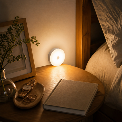 Motion Sensor Rechargeable Night Light - Cord-Free Warm or White LED in 2, 4, 6 or 8 Piece Packs for Nursery, Hall and Bedside