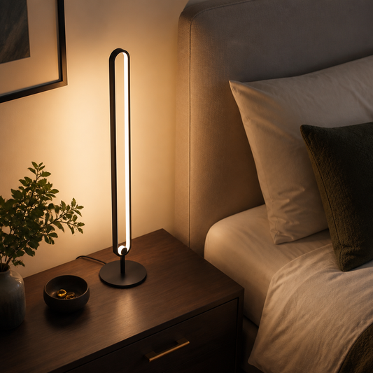 Nordic Aluminium Floor Lamp - Three Shade Designs with Warm, Neutral or White LED and Remote Dimming for Sofa Side and Reading Corner