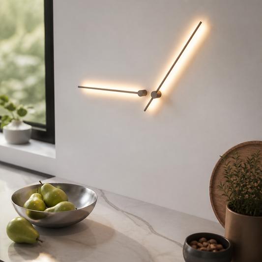 Nordic Minimalist Wall Lamp - 55cm 7W or 100cm 14W Linear LED Sconce in Warm or Cool White for Hallway, Headboard and Stairs