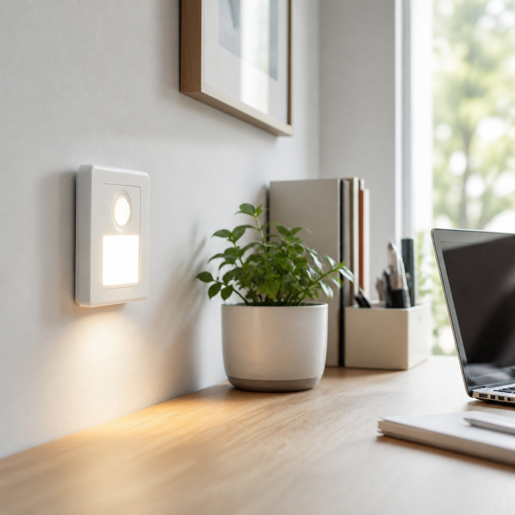 Motion Sensor Recessed Wall Sconce - Flush White Housing with Warm 2700K or Cool 7000K White LED for Hallway, Bedhead and Stairs