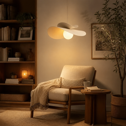 Nordic Iron Hanging Lamp - 40cm Iron Shade with Warm 3000K, Neutral 4200K or White 6500K Light for Dining Table, Kitchen Island and Bedside
