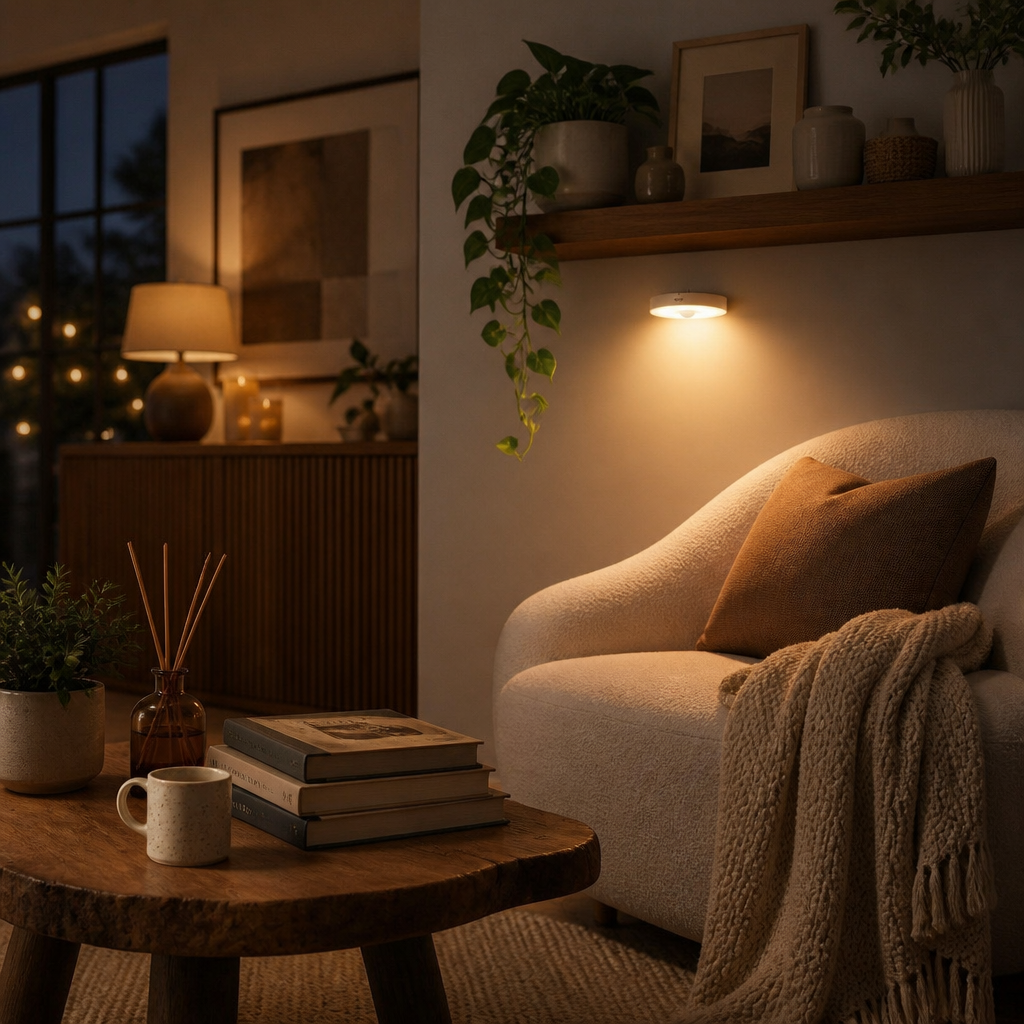 Motion Sensor LED Night Light Multi Pack - 8.3cm Magnetic 0.6W Units with Fresnel Infrared Detection and 25 Second Auto Shut Off