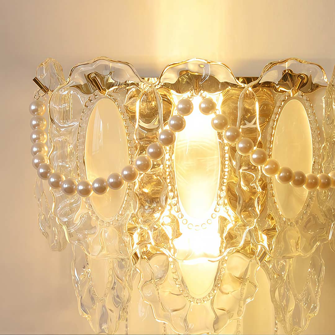Glass Feather Wall Light Modern Luxury Unique Light