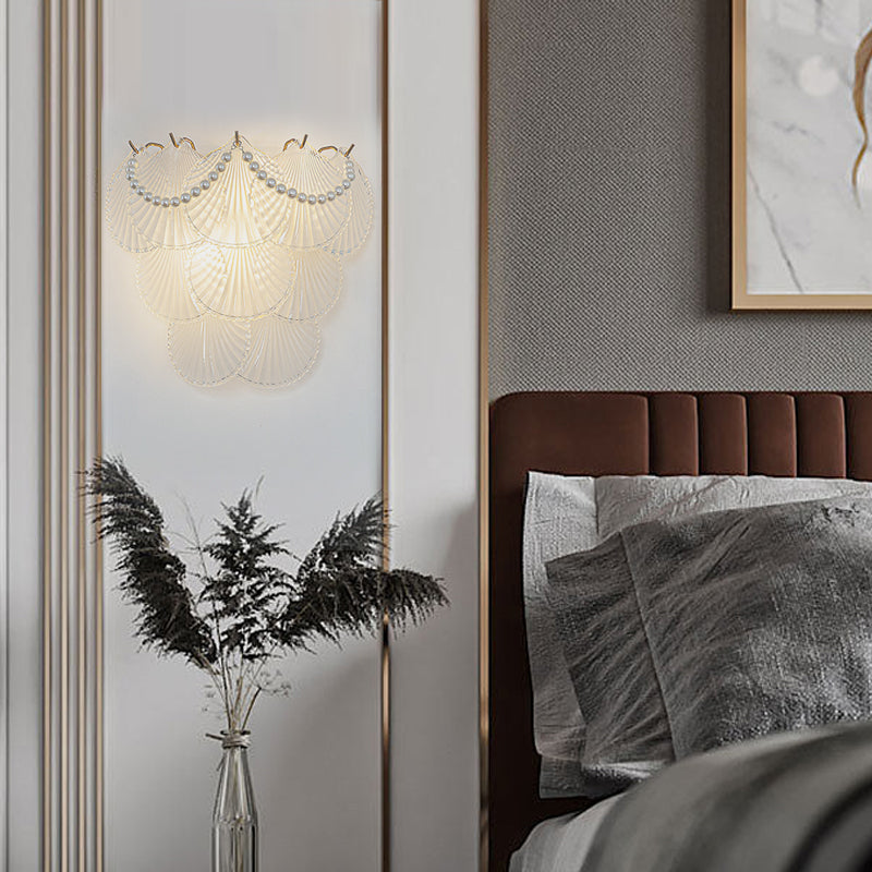 Glass Feather Wall Light Modern Luxury Unique Light