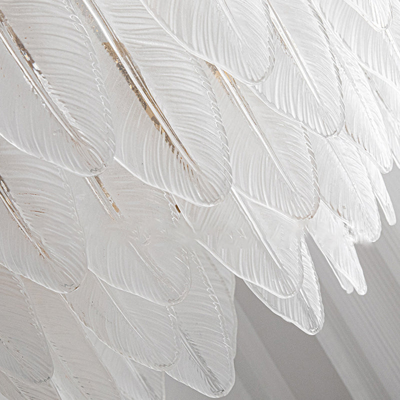 Glass Feather Wall Light Modern Luxury Unique Light