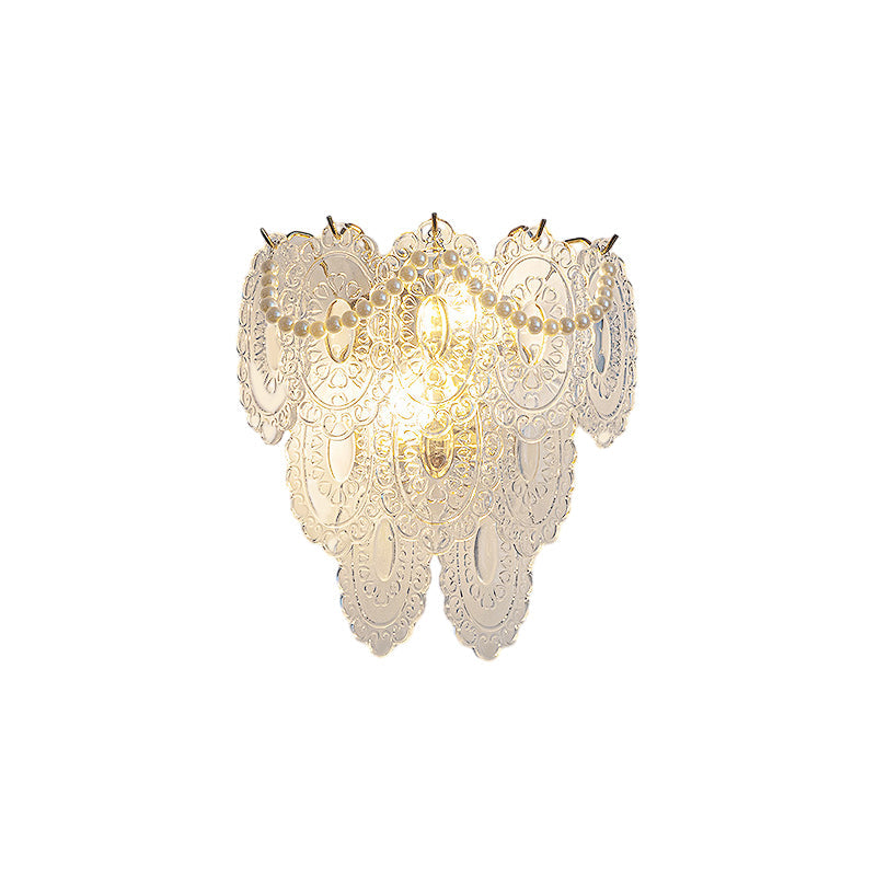 Glass Feather Wall Light Modern Luxury Unique Light