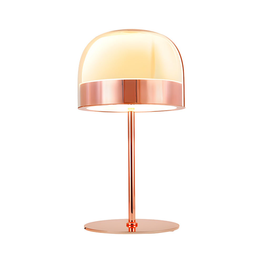 Glass Mushroom Table Lamp Dome-Shaped Ambient LED Light