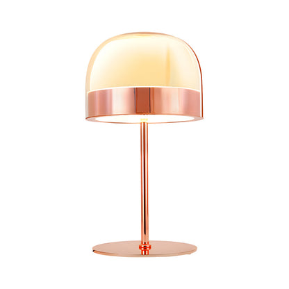 Glass Mushroom Table Lamp Dome-Shaped Ambient LED Light
