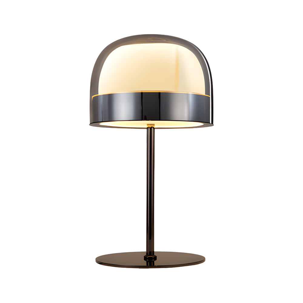 Glass Mushroom Table Lamp Dome-Shaped Ambient LED Light