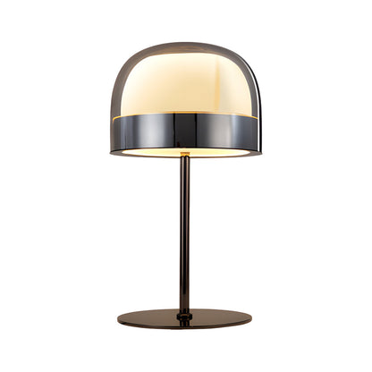 Glass Mushroom Table Lamp Dome-Shaped Ambient LED Light