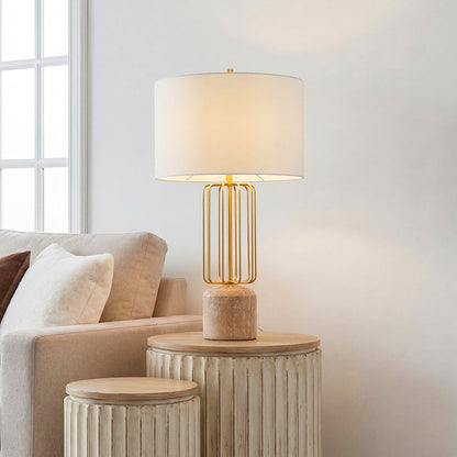 Geometric Metal Cage Table Light Nordic Style LED Eye-Care Lamp