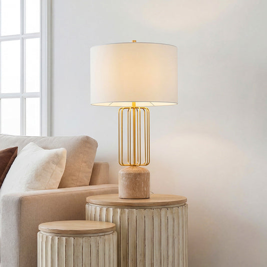 Geometric Metal Cage Table Light Nordic Style LED Eye-Care Lamp