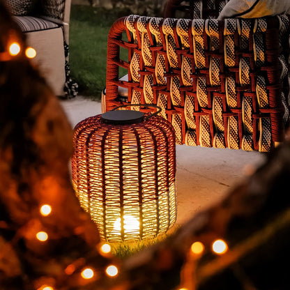 Outdoor LED Lantern Waterproof Woven Minimalist Decorative Lights