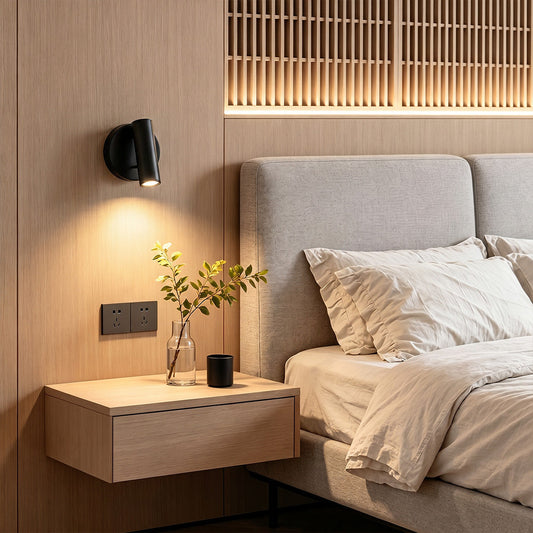 LED Wall Reading Light Minimalist Bedside Metal Lamp