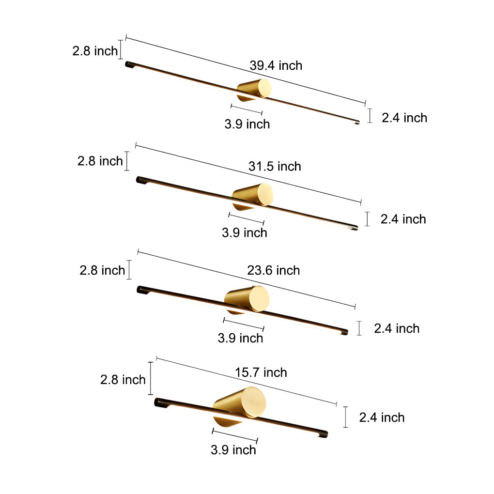 [Open-Box]Linear Vanity Light Bar Dual-Color Bathroom Metal Light