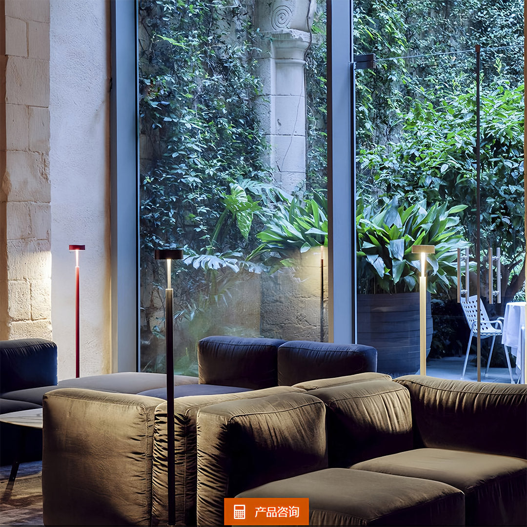 Petite Floor Lamp Modern Dimmable  Contemporary Reading Pole Lamps