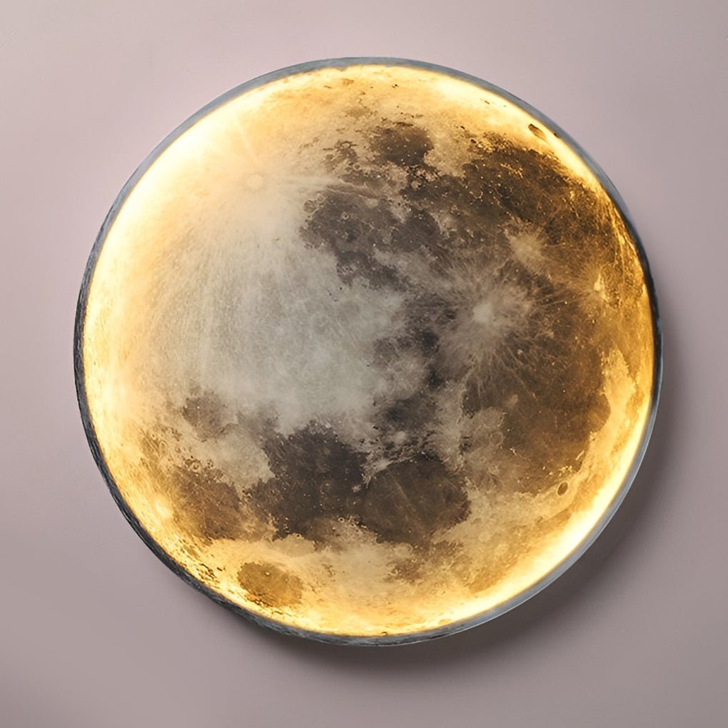 Full Moon Lamp Wall Modern Round LED Artistic Lamp