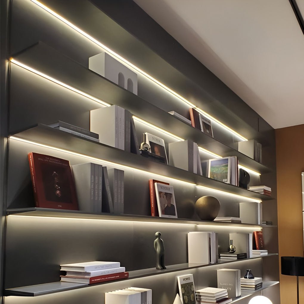 [Open-Box] Mini Recessed Invisible LED Strip Lights Under Cabinet Lighting Linear Lights