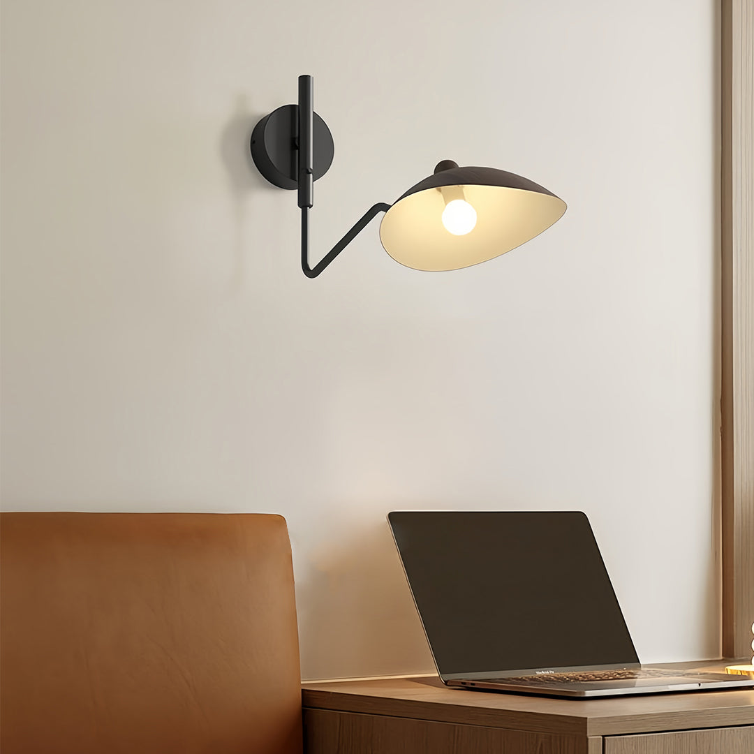 Swing Arm Wall Light Contemporary Industrial Full Spectrum Lamp